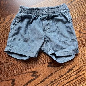 Carter’s chambray shorts - 9-12 months